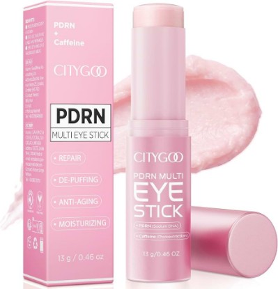 Picture of CITYGOO PDRN Volume Multi Balm: Caffeine & Volufiline Powered Stick for Dark Circles & Puffiness - Plumping & Firming - Collagen Anti-Wrinkle & Hydrating Care for Under-Eyes Face & Neck 13g