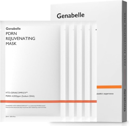 Picture of Genabelle PDRN Rejuvenating Mask Sheet - Lightweight Glass Skin & Toning Mask Sheet with PDRN, Niacinamide, Hyaluronic Acid, To Deeply Hydrate, Cool, and Visibly Plump the Skin, 0.84 fl oz* 5ea