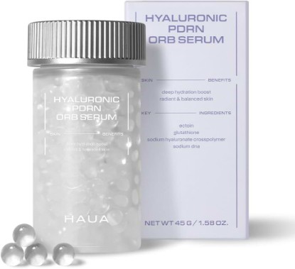 Picture of HAUA Hyaluronic PDRN 30,000 ppm Orb Serum, 1.58 oz | Salmon DNA PDRN, Korean Skincare, Anti-Aging, Skin Repair, Firming