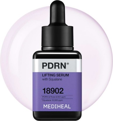 Picture of MEDIHEAL PDRN Lifting Serum with Squalane for Pore Tightening (1.35 fl.oz) | with PDRN Rose Complex, Niacinamide, Adenosine | Pore Firming, Skin Tightening, Hydration | 0.00 Irritating | Korean Skincare