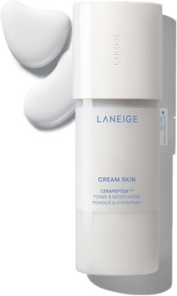 Picture of LANEIGE Cream Skin Toner & Moisturizer: Lightweight Refillable Korean Milky Toner with Ceramide & Peptide for Hydration, Firming, & Barrier Support