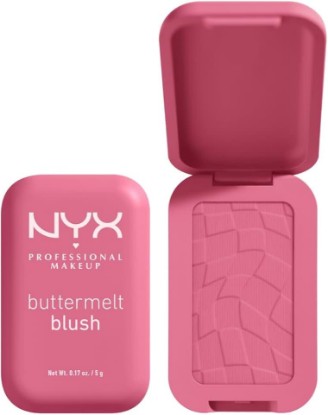 Picture of NYX PROFESSIONAL MAKEUP Buttermelt Powder Blush, Fade and Transfer-Resistant Blush, Up to 12HR Make Up Wear, Vegan Formula - For The Butta