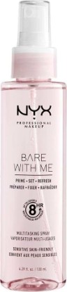 Picture of NYX PROFESSIONAL MAKEUP Bare With Me Multitasking Face Primer & Makeup Setting Spray, Hydrating Face Mist for up to 8HR Wear, Long-Lasting, Vegan Formula