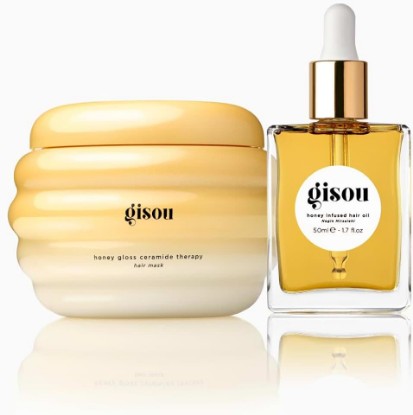 Picture of Gisou Deep Treatment Duo, Intense Hydration & Shine, With Mirsalehi Honey, Ceramides & Hyaluronic Acid, 19x Smoother Hair & 4x Stronger Strands, For Weekly Deep Conditioning