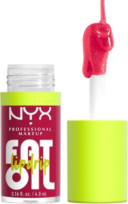 Picture of NYX PROFESSIONAL MAKEUP Fat Oil Lip Drip, Moisturizing Lip Oil Gloss, Vegan Tinted Formula, Up to 12 HR Hydration - Newsfeed (Rose Nude)