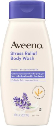 Picture of Aveeno Stress Relief Body Wash, Lavender Scent, 18 fl. oz
