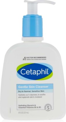 Picture of Cetaphil Gentle Skin Cleanser, Dry to Normal, Sensitive Skin, 8 Fl Oz (Pack of 1)