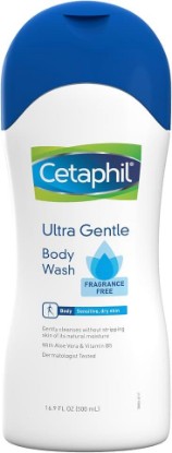 Picture of Cetaphil Ultra Gentle Body Wash, Fragrance Free, 16.9 Ounce