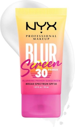 Picture of NYX PROFESSIONAL MAKEUP Blurscreen SPF 30 Primer, 3-in-1 Blurring Makeup Primer with Sunscreen, Vegan Formula with No White Cast or Greasy Feeling