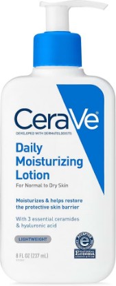 Picture of CeraVe Daily Moisturizing Lotion | 8 Ounce | Face & Body Lotion for Dry Skin with Hyaluronic Acid | Fragrance Free