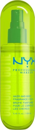 Picture of NYX PROFESSIONAL MAKEUP Fat Oil Fragrance Mist Perfume in Coconut Cutie, Coconut Scented Long Lasting Hair & Body Spray With Peach & Apple Notes, Vegan & Cruelty-Free, Large 5.4 fl oz