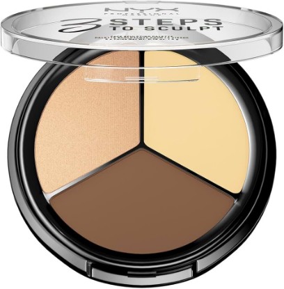 Picture of NYX PROFESSIONAL MAKEUP 3 Steps to Sculpt, Face Sculpting Contour Palette - Light