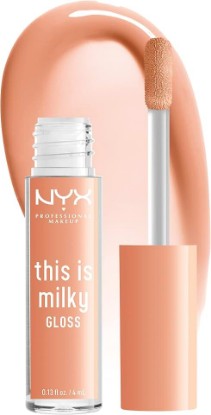 Picture of NYX PROFESSIONAL MAKEUP This Is Milky Gloss, Vegan Lip Gloss, 12 Hour Hydration - Milk & Hunny (Sheer Light Honey)