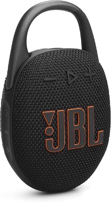 Picture of JBL Clip 5 - Ultra-Portable, Waterproof & Dustproof Bluetooth Speaker, Big JBL Pro Sound with Punchy bass, Integrated Carabiner, Up to 12 Hours of Play, Made in Part with Recycled Materials (Black) TUV Rheinland Recycled Material Verified