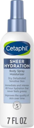 Picture of Cetaphil Sheer Hydration Fragrance Free Body Moisturizer Spray, 7 Fl oz, 48Hr Sensitive Skin Spray Body Lotion for Dry Skin, With Hyaluronic Acid, Vitamin E & Vitamin B5