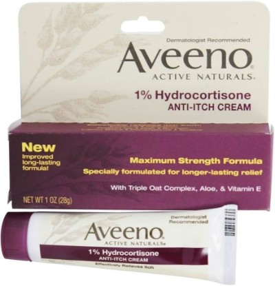 Picture of Aveeno Anti-Itch Cream, 1% Hydrocortisone, Maximum Strength, 1 Ounce (Pack of 6)