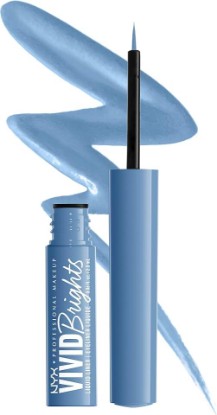 Picture of NYX PROFESSIONAL MAKEUP Vivid Brights Liquid Liner, Smear-Resistant Eyeliner with Precise Tip - Cobalt Crush