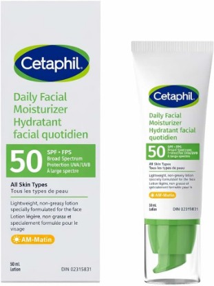 Picture of Cetaphil Daily Facial Moisturizer with sunscreen SPF 50+, 1.7 oz