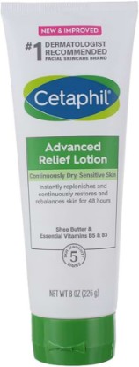 Picture of Advanced Relief Lotion, Dry, Sensitive Skin, Fragrance Free, 8 oz (226 g), Cetaphil