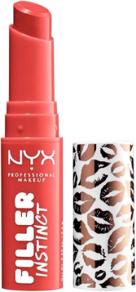 Picture of NYX PROFESSIONAL MAKEUP Filler Instinct Plumping Lip Color, Lip Balm - Besos (Coral Red)