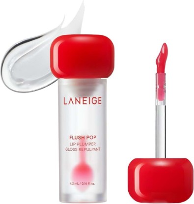 Picture of LANEIGE Flush Pop Peptide Lip Gloss Treatment Tube | Plumping & Volumizing Cooling Gel | Korean Skin Care
