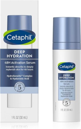 Picture of Cetaphil Deep Hydration 48Hr Activation Serum, 1 fl oz, 48 Hr Face Moisturizer for Dry, Sensitive Skin, With Hyaluronic Acid, Vitamin E & B, Dermatologist Recommended Sensitive Skincare Brand