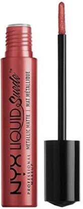 Picture of NYX PROFESSIONAL MAKEUP Liquid Suede Metallic Matte Lipstick - Bella (Deep Reddish Copper)