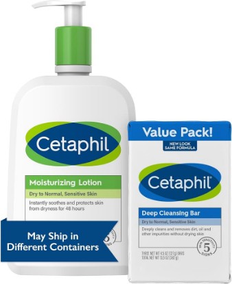 Picture of Cetaphil Deep Cleansing Bar 3pk and Moisturizing Lotion 20oz