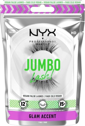 Picture of NYX PROFESSIONAL MAKEUP Jumbo Lash! Vegan False Eyelashes, Up to 12HR Wear, Reusable Fake Lashes - Glam Accent