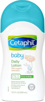 Picture of Cetaphil Baby Daily Lotion with Organic Calendula, Sweet Almond Oil and Sunflower Oil, 13.5 Ounce