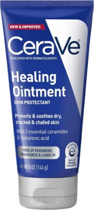 Picture of CeraVe Healing Ointment, Hyaluronic Acid Skin Protectant for Dry Skin, 5oz | Skin Care, Body Care, Barrier Cream, Skin Barrier Repair, Ceramides, Petrolatum, Lanolin Free, For Cracked, Chafed Skin