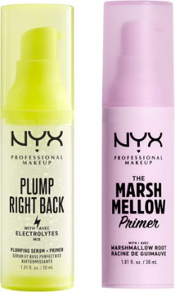 Picture of NYX PROFESSIONAL MAKEUP Plump Right Back Plumping Serum & Primer + Marshmellow Smoothing Primer (2-Pack Bundle)