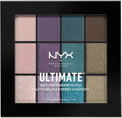 Picture of NYX PROFESSIONAL MAKEUP Ultimate Multi-Finish Shadow Palette, Eyeshadow Palette - Smoke Screen