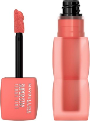 Picture of MAYBELLINE Super Stay Teddy Lip Tint, Long Lasting Matte Lipstick For Up To 12HR Wear, Baby Tee, 1 Count