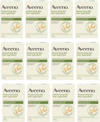 Picture of Aveeno Naturals Moisturizing Bar for Dry Skin 3.50 oz (Pack of 12) - Packaging May Vary [Amazon-developed Certification] Compact by Design