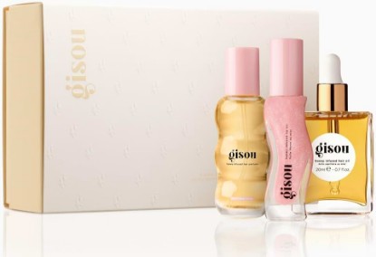 Picture of Gisou Honey Gloss On The Go Set – Mini Hair Oil, Mini Hair Perfume & Lip Oil for Travel-Size Hydration & Shine with Mirsalehi Honey