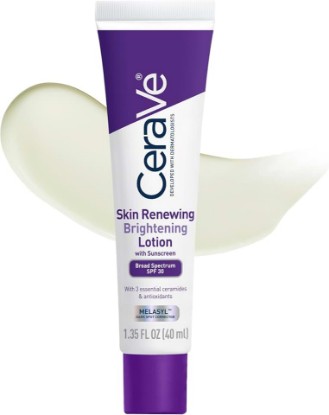 Picture of CeraVe Brightening Facial Moisturizer SPF 30 with Niacinamide, 1.35 oz | Hydrates, Brightens, and Evens Skin Tone with Ceramides, Niacinamide, and Antioxidants In a Fragrance-Free SPF 30 Formula