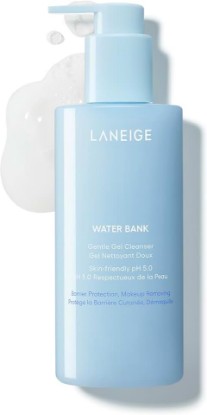 Picture of LANEIGE Water Bank Gentle Gel Facial Cleanser: Hydrating, Non-Stripping, pH-Balanced, Barrier-Boosting, & Fragrance Free with Blue Hyaluronic Acid | Korean Skin Care