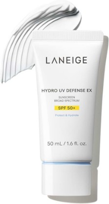 Picture of LANEIGE Hydro UV Defense Sunscreen SPF 50+ Hypoallergenic & Dermatologist-Tested Korean Broad Spectrum Sun Protection with No White Cast