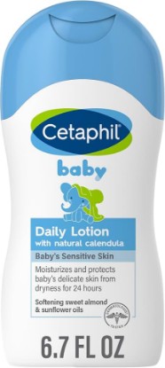 Picture of Cetaphil Baby Daily Lotion with Organic Calendula, Hypoallergenic, Sweet Almond & Sunflower Oils,6.7 Fl. Oz (Packaging May Vary)