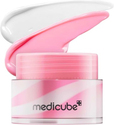 Picture of medicube PDRN Lip Sleeping Mask - Overnight Lip Balm for Lasting Moisture | Salmon PDRN, Collagen, Shea Butter for Softer Lips - Long-lasting Moisture, Overnight Lip Care, Korean Skincare 0.35 oz.