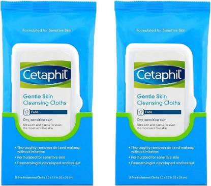 Picture of Cetaphil Gentle Skin Cleansing Cloths, TWO Packs of 25 sheets