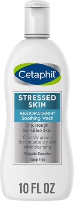 Picture of Cetaphil RESTORADERM Eczema Body Wash, Soothing, Hypoallergenic, 10oz, 10oz | Nea-Endorsed, Fragrance & Soap Free, Hypoallergenic, Soothes Dry Stressed Skin, Adults & Kids, Paraben Free