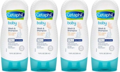Picture of Cetaphil Baby Wash and Shampoo with Organic Calendula, 7.8 Ounce (Pack of 4)
