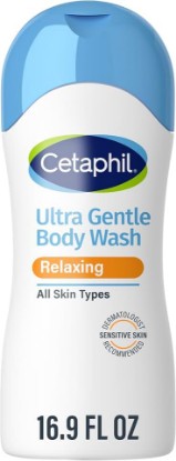 Picture of Cetaphil Ultra Gentle Refreshing Body Wash, Hypoallergenic, 16.9oz | Hypoallergenic, Fragrance-Free, Aloe Vera, Calendula, Vitamin B5, Moisturizing, Dermatologist Tested, Dry To Normal Skin
