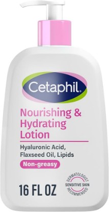 Picture of Cetaphil Nourishing Body Lotion, Hyaluronic Acid, Dry Skin, 16oz | 48-Hour Hydration, Oil-Infused Moisturizing Lotion, Flaxseed Oil & Lipids, Normal To Dry Skin, Dermatologist Recommended