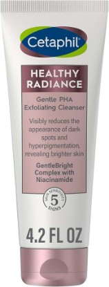 Picture of Cetaphil Healthy Radiance Exfoliating Face Wash, Sensitive Skin, 4.2 oz | Reduces Dark Spots, Hyperpigmentation, Uneven Skin Tone, Gentle Daily Cleanser, Hypoallergenic, Fragrance-Free
