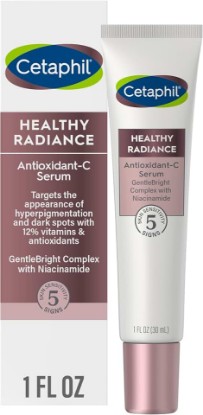 Picture of Cetaphil Healthy Radiance Dark Spot Face Serum, Vitamin C, 1oz | Antioxidant-C Serum, Reduces Dark Spots And Hyperpigmentation, Sensitive Skin, Fragrance Free, Hypoallergenic, Uneven Tone