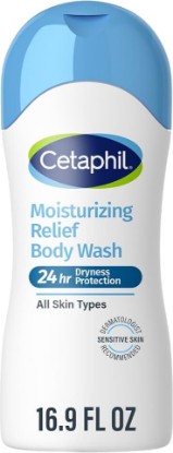 Picture of Cetaphil Moisturizing Body Wash, Sensitive Skin, Fragrance Free, 16.9oz | Hydrating Body Wash For Women And Men, Fragrance-Free, Dermatologist Recommended, Soothes Dry Sensitive Skin, 16.9 Oz
