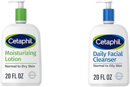Picture of Cetaphil Body Moisturizer, Hydrating Moisturizing Lotion for All Skin Types, Suitable for Sensitive Skin, 20 oz Daily Facial Cleanser for Sensitive, Combination to Oily Skin, 20 oz